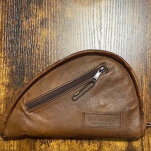 Genuine Leather pistol hand gun case. Sherpa lining